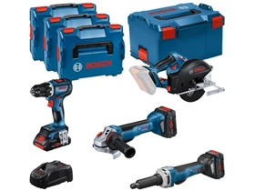 Bosch GSR + GWS+ GKM+ GGS gépcsomag + 18V 1x 4.0Ah 2x 5.5 Bosch GSR + GWS+ GKM+ GGS gépcsomag + 18V 1x 4.0Ah 2x 5.5