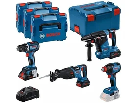 Bosch GSR+GDX+GBH+GSA gépcsomag + 18V 1x4.0Ah, 2x 5.5Ah Bosch GSR+GDX+GBH+GSA gépcsomag + 18V 1x4.0Ah, 2x 5.5Ah