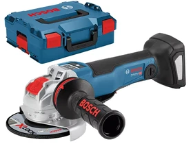 Bosch GWX 18V-10 PSC akkus sarokcsiszoló 18 V | 125 mm | 4500 - 9000 RPM | Szénkefementes | Akku és töltő nélkül | L-Boxx-ban