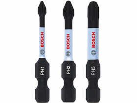 Bosch Impact Control PH, 50 mm csavarbehajtó bit 3 db Bosch Impact Control PH, 50 mm csavarbehajtó bit 3 db