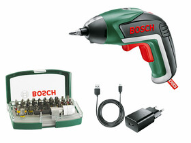 Bosch IXO V akkus csavarozó + 32 részes tartozékkészlet Bosch IXO V akkus csavarozó + 32 részes tartozékkészlet