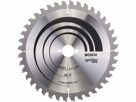 Bosch OP WO B 250x30-40 körfűrészlap Bosch OP WO B 250x30-40 körfűrészlap