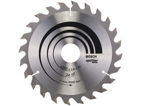 Bosch Optiline Wood ø 165 x 2,6 / 1,6 x 30 / 20 mm körfűrészlap Bosch Optiline Wood ø 165 x 2,6 / 1,6 x 30 / 20 mm körfűrészlap