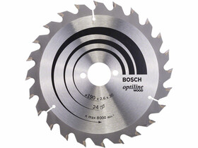 Bosch Optiline Wood ø 190 x 2,6 / 1,6 x 30 mm körfűrészlap Bosch Optiline Wood ø 190 x 2,6 / 1,6 x 30 mm körfűrészlap