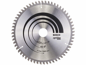 Bosch Optiline Wood ø 216 x 2,8 / 1,8 x 30 mm körfűrészlap Bosch Optiline Wood ø 216 x 2,8 / 1,8 x 30 mm körfűrészlap