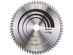 Bosch Optiline Wood ø 250 x 3,2 / 2,2 x 30 mm körfűrészlap Bosch Optiline Wood ø 250 x 3,2 / 2,2 x 30 mm körfűrészlap