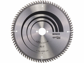 Bosch Optiline Wood ø 250 x 3,2 / 2,2 x 30 mm körfűrészlap Bosch Optiline Wood ø 250 x 3,2 / 2,2 x 30 mm körfűrészlap