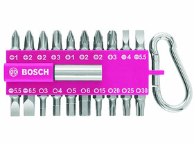 Bosch rózsaszín 21db-os bit készlet