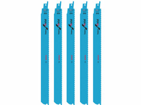 Bosch S 1226 CHF Heavy for Metal 300x25x1,1 mm orrfűrészlap 5 db Bosch S 1226 CHF Heavy for Metal 300x25x1,1 mm orrfűrészlap 5 db