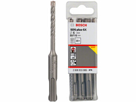 Bosch SDS Plus-5X ø 5 x 50 x 110 mm SDS-Plus négyélű fúrószár 10 db Bosch SDS Plus-5X ø 5 x 50 x 110 mm SDS-Plus négyélű fúrószár 10 db