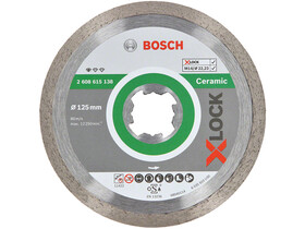 Bosch Standard for Ceramic X-LOCK 125x22,23x1,6x7mm gyémánt vágótárcsa Bosch Standard for Ceramic X-LOCK 125x22,23x1,6x7mm gyémánt vágótárcsa