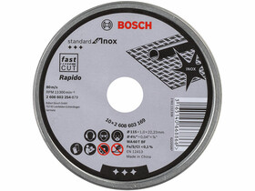 Bosch Standard for Inox A 24 P BF Rapido ø 115 x 1,0 mm, ø 22,23 mm vágókorong