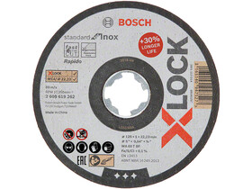 Bosch Standard for Inox X-LOCK 125x1x22,23mm vágókorong