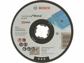 Bosch Standard for Metal X-LOCK 125x2.5mm hajlított vágókorong