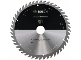 Bosch Standard for Wood 216 x 1,7/1,2 x 30 mm körfűrészlap T48 Bosch Standard for Wood 216 x 1,7/1,2 x 30 mm körfűrészlap T48