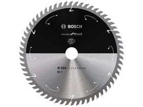 Bosch Standard for Wood 254 x 2,2/1,6 x 30 mm körfűrészlap T60 Bosch Standard for Wood 254 x 2,2/1,6 x 30 mm körfűrészlap T60