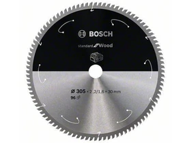 Bosch Standard for Wood 305 x 2,2/1,6 x 30 mm körfűrészlap T96 Bosch Standard for Wood 305 x 2,2/1,6 x 30 mm körfűrészlap T96
