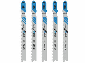 Bosch T 118 B Basic for Metal 92 mm szúrófűrészlap 5 db Bosch T 118 B Basic for Metal 92 mm szúrófűrészlap 5 db