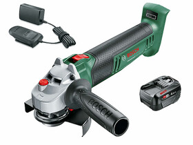 Bosch UniversalGrind 18V-7 elektromos sarokcsiszoló 1 x PBA 18V 4.0Ah + AL 18V-20 ?125 mm Bosch UniversalGrind 18V-7 elektromos sarokcsiszoló 1 x PBA 18V 4.0Ah + AL 18V-20 ?125 mm