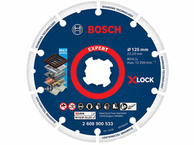 Bosch X-LOCK Ø 125 mm x 22,23 mm gyémánt vágótárcsa Bosch X-LOCK Ø 125 mm x 22,23 mm gyémánt vágótárcsa