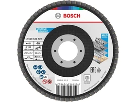 Bosch X451 lamellas csiszolokorong 115 x 2223 mm G40 15 db_0 Kép: Bosch X451 lamellas csiszolokorong 115 x 2223 mm G40 15 db_0.webp