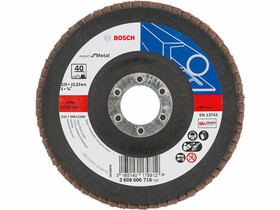 Bosch X551 ø 125 mm, ø 22,23 mm, P40 lamellás csiszolótárcsa Bosch X551 ø 125 mm, ø 22,23 mm, P40 lamellás csiszolótárcsa