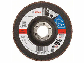 Bosch X571 Best for Metal G120 125 x 22,23 mm lamellás csiszolótárcsa Bosch X571 Best for Metal G120 125 x 22,23 mm lamellás csiszolótárcsa