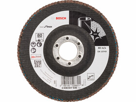Bosch X581 ø 125 mm, ø 22,23 mm, P80 lamellás csiszolótárcsa Bosch X581 ø 125 mm, ø 22,23 mm, P80 lamellás csiszolótárcsa