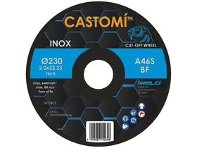 Kép: CASTOMI INOX vagokorong 230x20x222 A46S-BF.webp