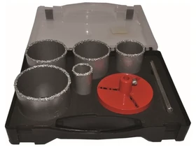 Csempelyukfuro keszlet kofferben 7 reszes 3353677383mm Kép: Csempelyukfuro keszlet kofferben 7 reszes 3353677383mm.webp