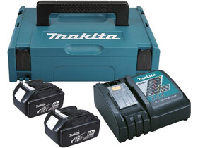 Makita 2xBL1840+DC18RC+MakPac1 akkumulátor és töltő szett