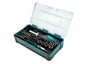Makita bit és dugókulcs készlet racsnis behajtóval 47 db Makita bit és dugókulcs készlet racsnis behajtóval 47 db