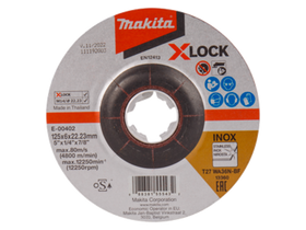 Makita X-Lock 125x6mm csiszolótárcsa Makita X-Lock 125x6mm csiszolótárcsa