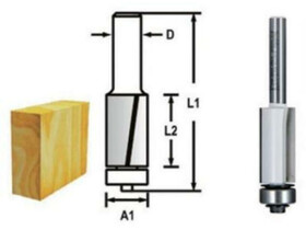 Makita 12,7x26x6 mm szintbemaró csapágyas kés Makita 12,7x26x6 mm szintbemaró csapágyas kés