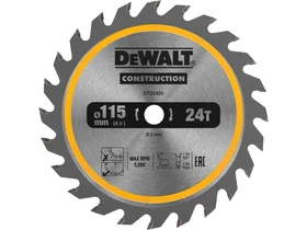 Kép: DEWALT 115MM 24 FOGAS TCT KORFURESZLAP.webp