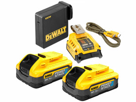 DeWalt DCB094H2-QW akkumulátor és töltő szett USB 5A DeWalt DCB094H2-QW akkumulátor és töltő szett USB 5A