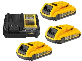 DeWalt DCB115D3-QW akkumulátor és töltő szett 18 V | 2 Ah DeWalt DCB115D3-QW akkumulátor és töltő szett 18 V | 2 Ah