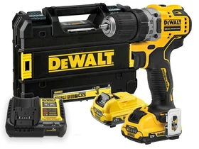DeWalt DCD706D2-QW akkus ütvefúró-csavarozó 12 V | 25,5 Nm/57,5 Nm | 0 - 10 mm | Szénkefementes | 2 x 2 Ah akku + töltő | TSTAK kofferben DeWalt DCD706D2-QW akkus ütvefúró-csavarozó 12 V | 25,5 Nm/57,5 Nm | 0 - 10 mm | Szénkefementes | 2 x 2 Ah akku + töltő | TSTAK kofferben
