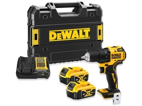 DeWalt DCD708P2T-QW akkus fúrócsavarozó tokmányos 18 V | 26 Nm/65 Nm | Szénkefementes | 2 x 5 Ah akku + töltő | TSTAK kofferben