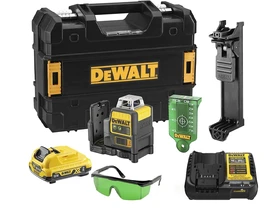 DeWalt DCE0811D1G-QW Zöld vonallézer Hatósugár jelfogóval: 0 - 50 m | 1 x 2 Ah akku + töltő | Kofferben DeWalt DCE0811D1G-QW Zöld vonallézer Hatósugár jelfogóval: 0 - 50 m | 1 x 2 Ah akku + töltő | Kofferben