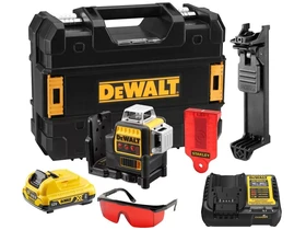 DeWalt DCE089D1R-QW Piros vonallézer Hatósugár jelfogóval: 0 - 50 m | 1 x 2 Ah akku + töltő | Kofferben DeWalt DCE089D1R-QW Piros vonallézer Hatósugár jelfogóval: 0 - 50 m | 1 x 2 Ah akku + töltő | Kofferben