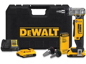 DeWalt DCE400D2-QW akkus csőtágító 18 V | 0 - 14,9 mm | Szénkefés | 2 x 2 Ah akku + töltő | Kofferben DeWalt DCE400D2-QW akkus csőtágító 18 V | 0 - 14,9 mm | Szénkefés | 2 x 2 Ah akku + töltő | Kofferben