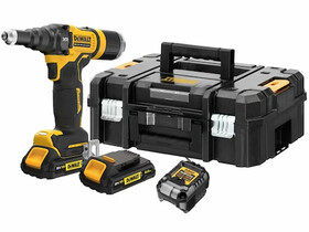 DeWalt DCF403D2GT-QW akkus popszegecselő + 2 x 2,0 Ah + DCB1102 + TSTAK 18 V XR DeWalt DCF403D2GT-QW akkus popszegecselő + 2 x 2,0 Ah + DCB1102 + TSTAK 18 V XR