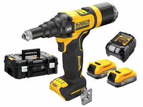 DeWalt DCF414E2GT akkus popszegecselő 18 V | 4,8 - 6,4 mm | 20000 N | Szénkefementes | 2 x 1,7 Ah akku + töltő | TSTAK kofferben