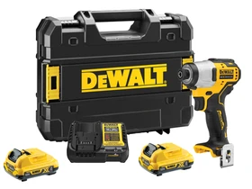 DeWalt DCF801D2-QW akkus ütvecsavarozó bitbefogással 12 V | 165 Nm | 1/4 inch | Szénkefementes | 2 x 2 Ah akku + töltő | TSTAK kofferben DeWalt DCF801D2-QW akkus ütvecsavarozó bitbefogással 12 V | 165 Nm | 1/4 inch | Szénkefementes | 2 x 2 Ah akku + töltő | TSTAK kofferben
