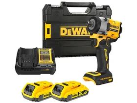 DeWalt DCF922D2T-QW akkus ütvecsavarozó 18 V | 406 Nm | 1/2 inch | Szénkefementes | 2 x 2 Ah akku + töltő | TSTAK kofferben