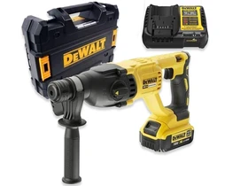 DeWalt DCH133M1-QW akkus fúró-vésőkalapács 18 V | 2,6 J | Betonban 26 mm | 2,88 kg | Szénkefementes | 1 x 4 Ah akku + töltő | TSTAK kofferben DeWalt DCH133M1-QW akkus fúró-vésőkalapács 18 V | 2,6 J | Betonban 26 mm | 2,88 kg | Szénkefementes | 1 x 4 Ah akku + töltő | TSTAK kofferben