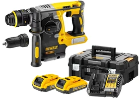 DeWalt DCH274P2T-QW akkus fúró-vésőkalapács 18 V | 2,1 J | Betonban 24 mm | 3,32 kg | Szénkefementes | 2 x 5 Ah akku + töltő | TSTAK kofferben