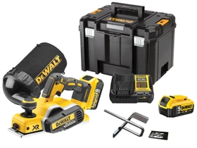 DeWalt DCP580P2-QW akkus gyalu 18 V | 82 mm | Szénkefementes | 2 x 5 Ah akku + töltő | TSTAK kofferben DeWalt DCP580P2-QW akkus gyalu 18 V | 82 mm | Szénkefementes | 2 x 5 Ah akku + töltő | TSTAK kofferben