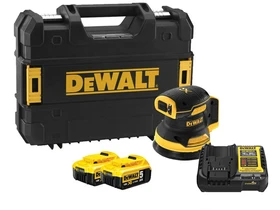 DeWalt DCW210P2-QW akkus excentercsiszoló 18 V | Szénkefementes | 2 x 5 Ah akku + töltő | TSTAK kofferben DeWalt DCW210P2-QW akkus excentercsiszoló 18 V | Szénkefementes | 2 x 5 Ah akku + töltő | TSTAK kofferben